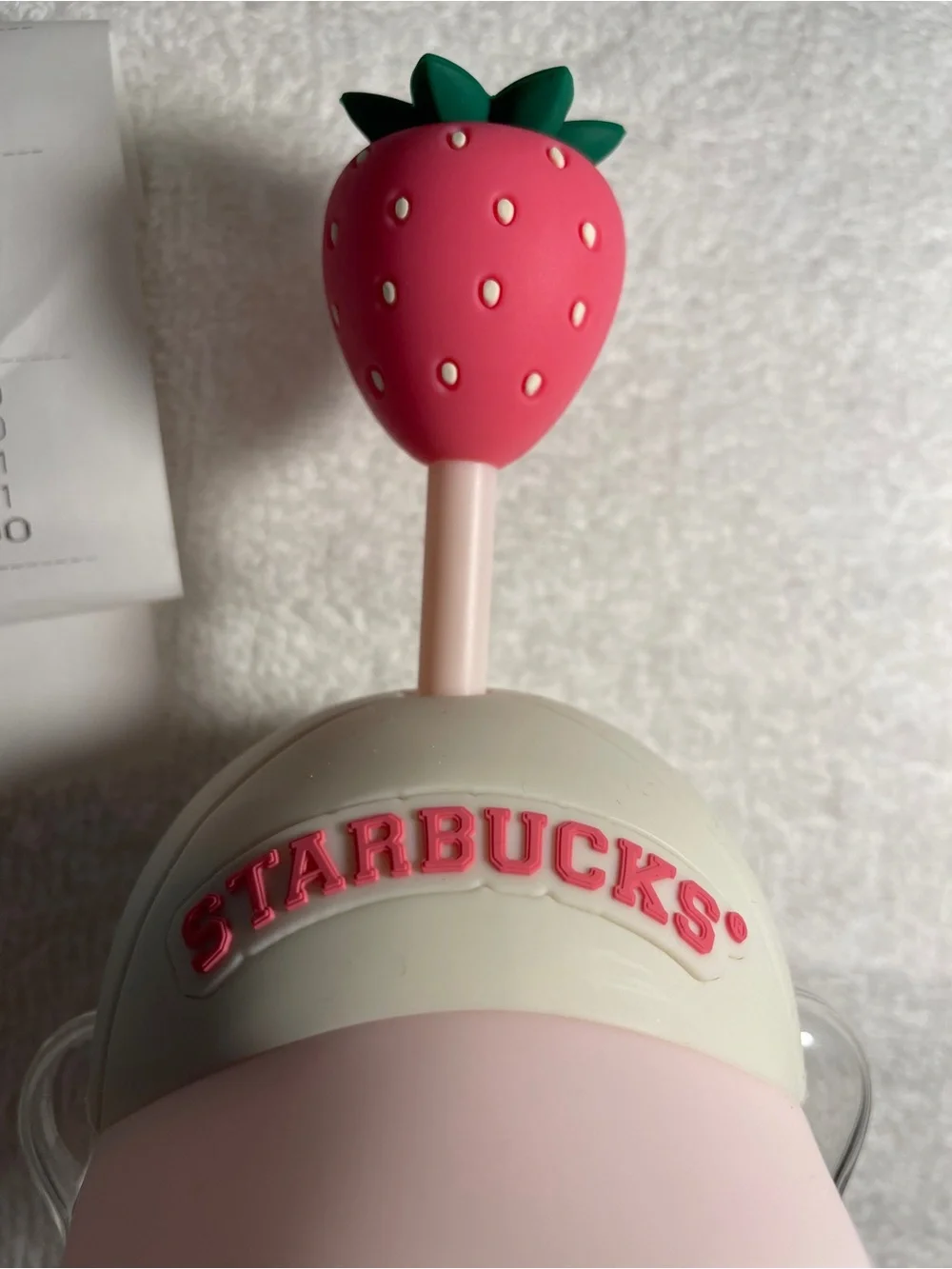 Starbucks Limited edition pink bearista glass cold cup